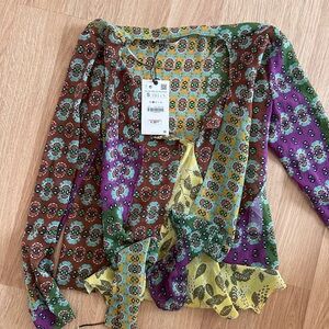 Zara multi colored shirt